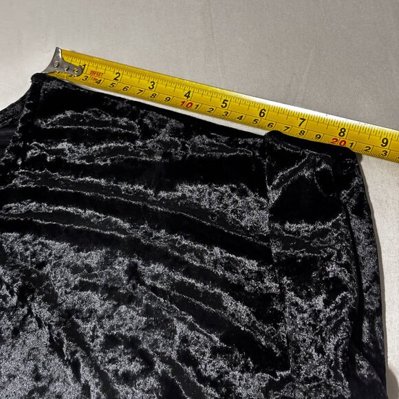 The Vanity Room Black Crushed Velvet Mini Dress S Whimsigoth Romantic Goth Soft - Picture 12 of 15